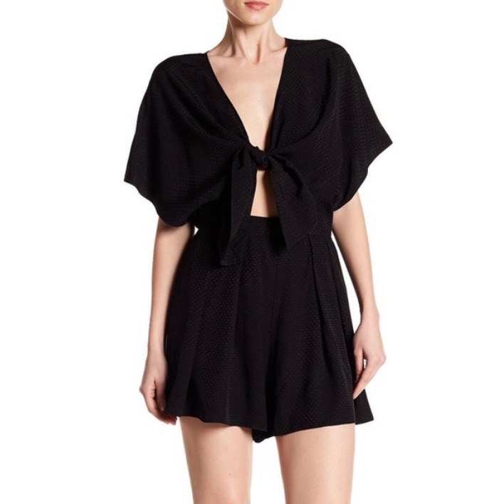 Jay Godfrey Black Kent Romper